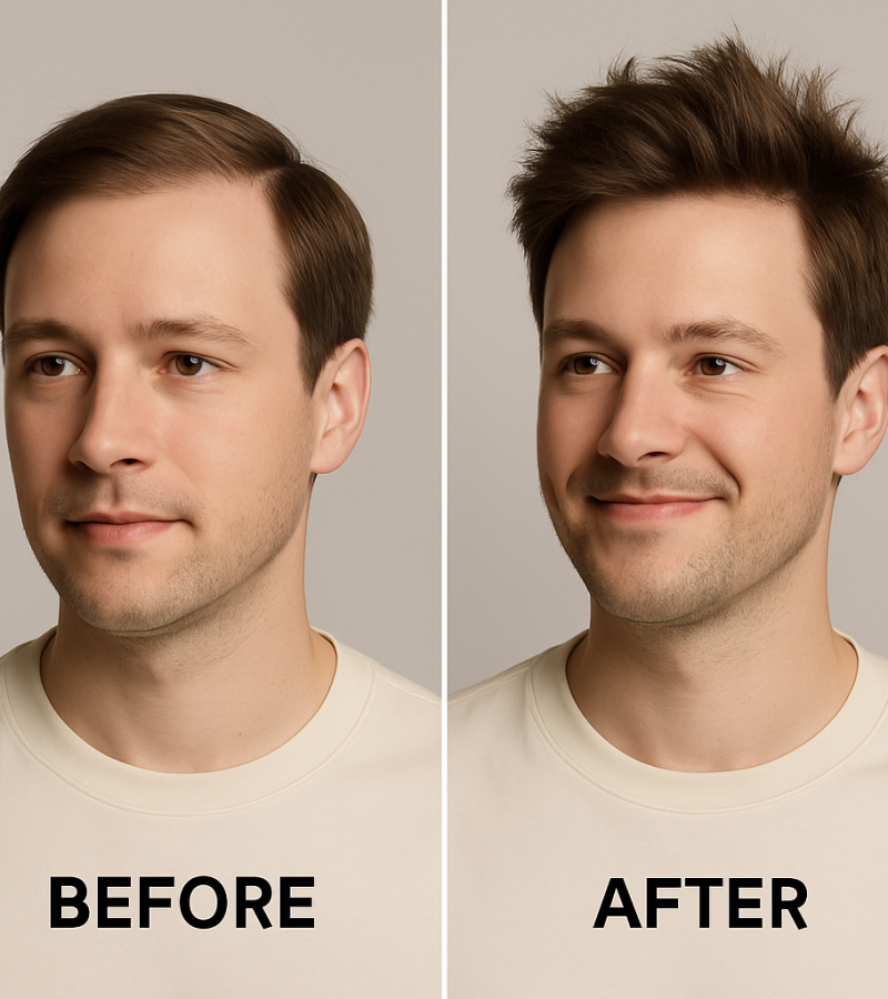 strux volume powder before and after